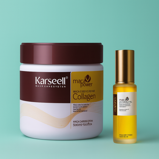 Mascarilla Karseell + Aceite esencial: Nutrición doble - Tratamiento completo con colágeno