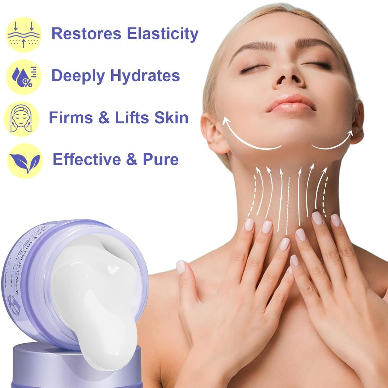 Creme Antienvelhecimento para o pescoço e decote